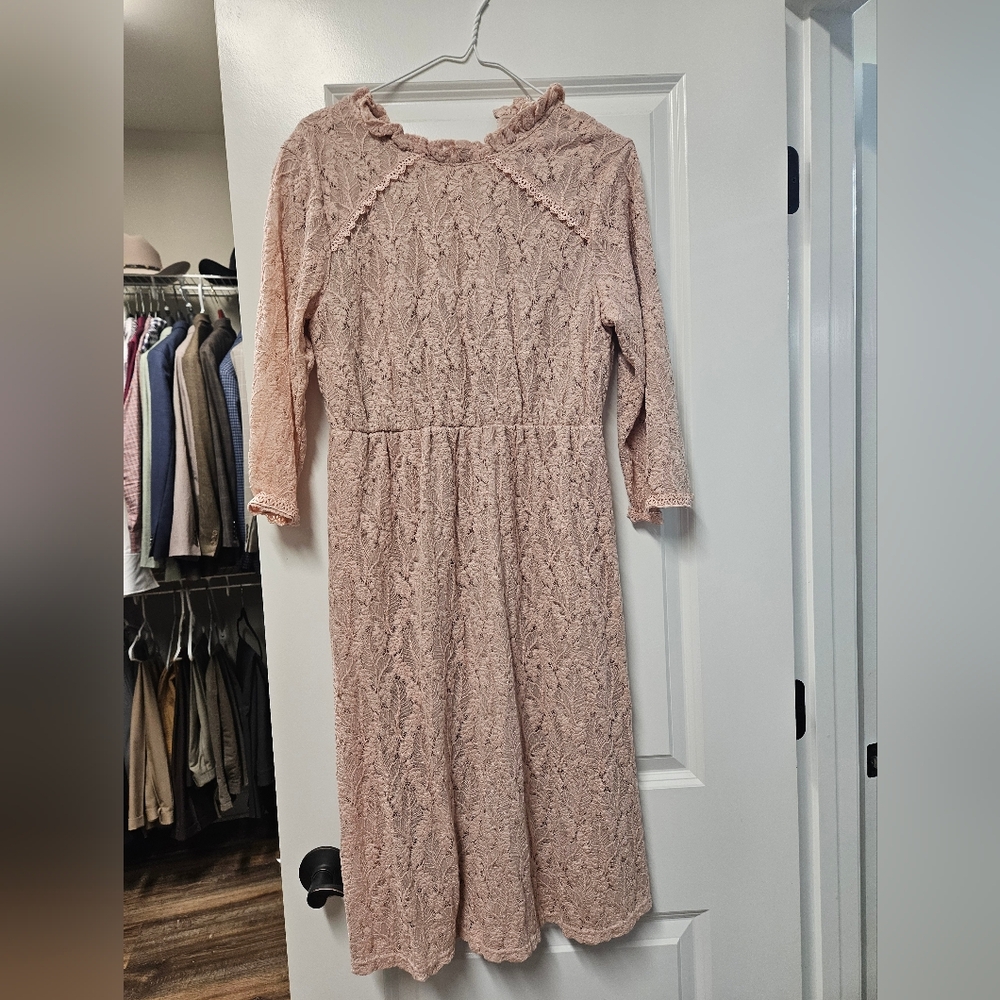 Pink Lace Dress
